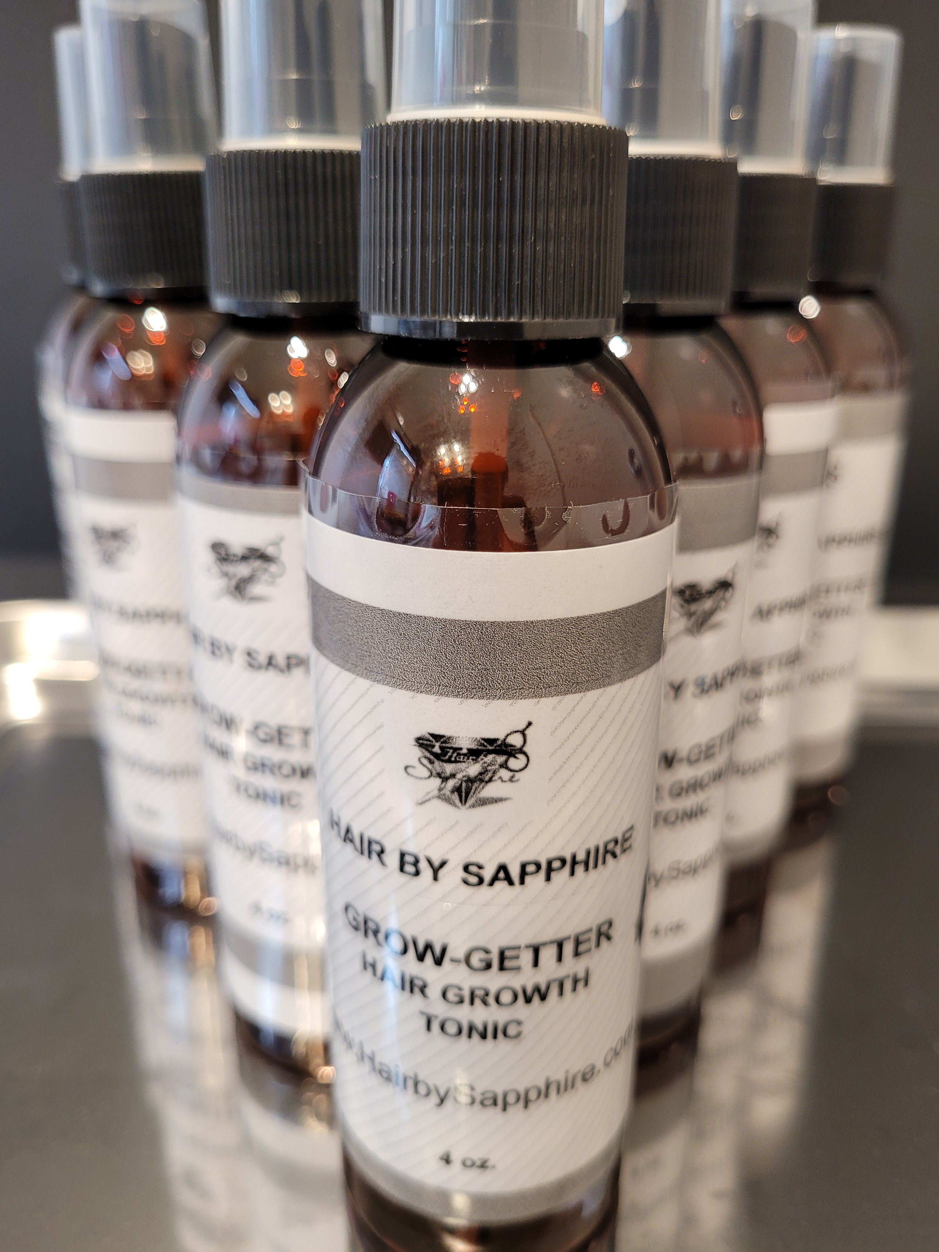 "GROW-GETTER" HAIR GROWTH TONIC BY SAPPHIRE