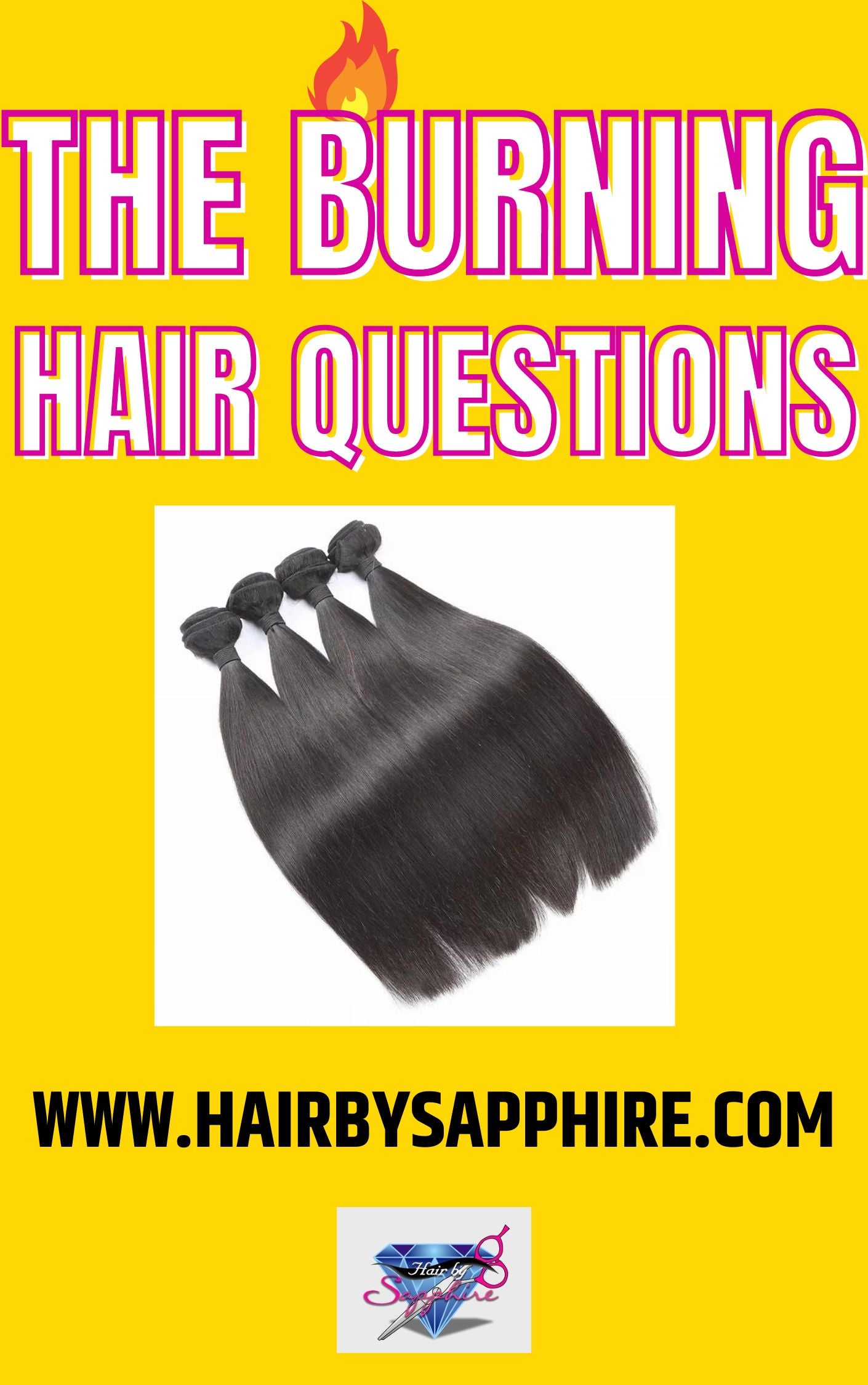 HOLLYWOOD HAIR DESIGNER AND WIG MAKER SAPPHIRE LAUNCHES "THE BURNING HAIR QUESTIONS" E-BOOK