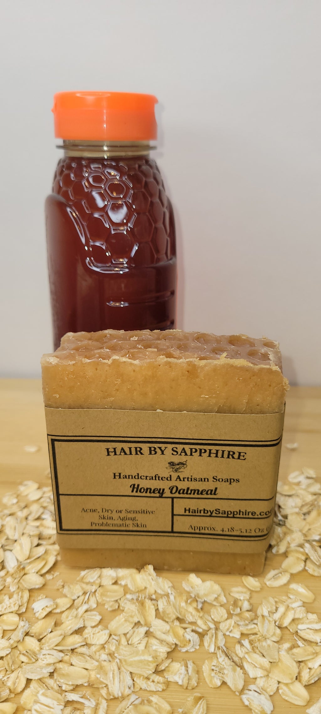 HONEY OATMEAL SOAP, RAW HONEY, HONEY SOAP, OATMEAL HONEY SOAP, COLD PROCESSED SOAP, LARD SOAP, HOMESTEAD SOAP, 