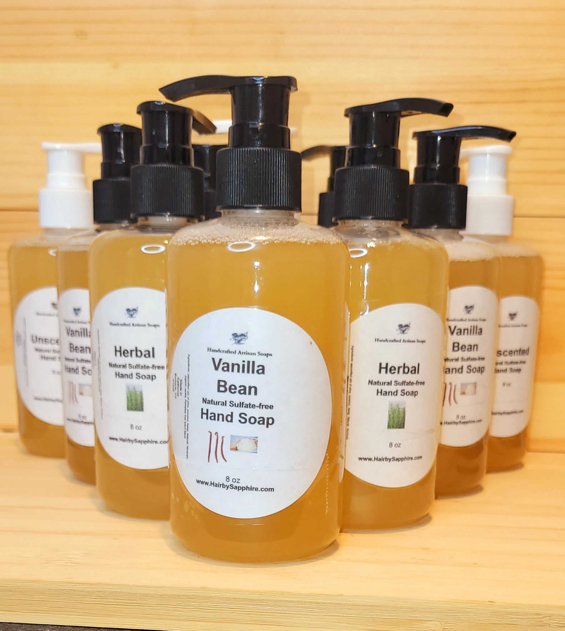 Natural Sulfate-Free Eco-friendly Castile Liquid Hand Soap - 8 oz
