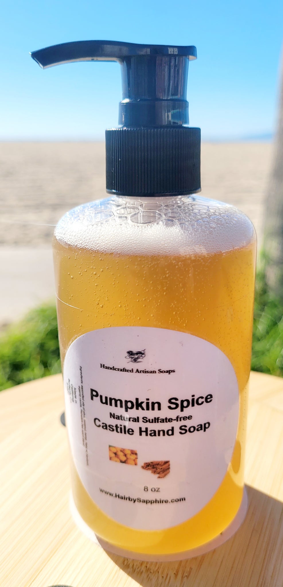 Natural Sulfate-Free Eco-friendly Castile Liquid Hand Soap - 8 oz