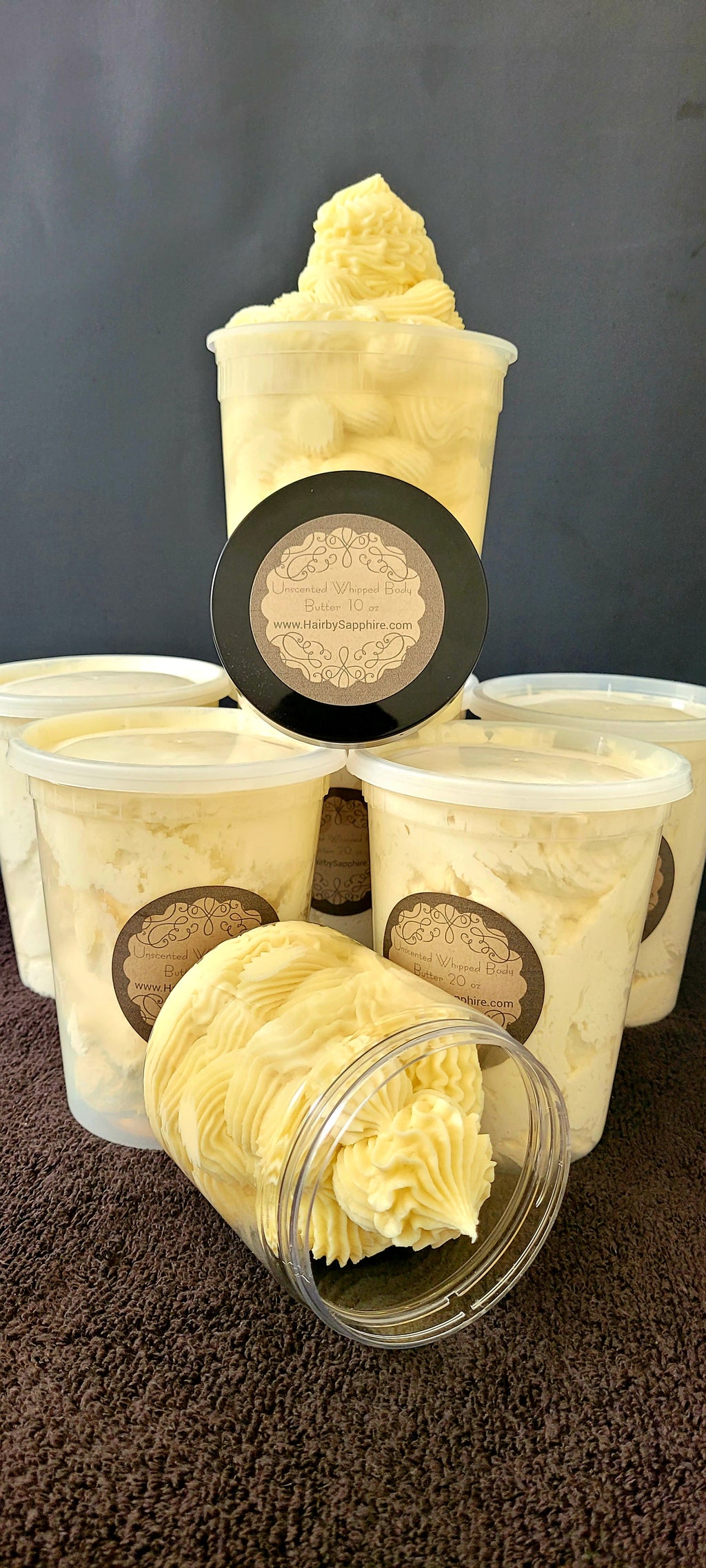 large tub of 1 pound the best real authentic unrefined African ivory white whipped shea body butter from Hair by Sapphire