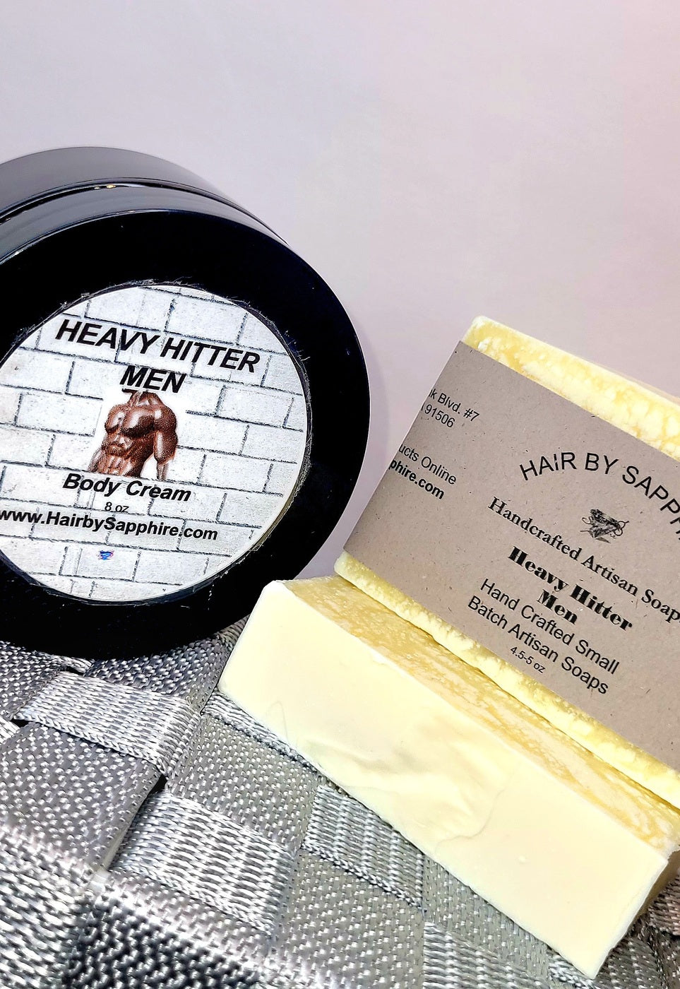 heavy hitter men bath and body gift set from hair by sapphire